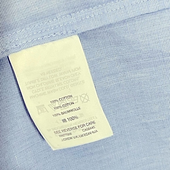 J. Crew Tipped Off the Shoulder Light Blue Cotton Mini Summer Dress size Small - Picture 11 of 11